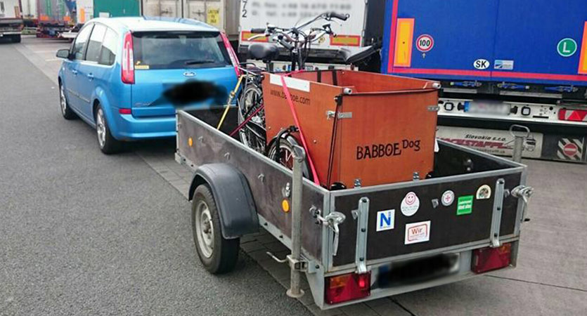 Bakfiets op vakantie