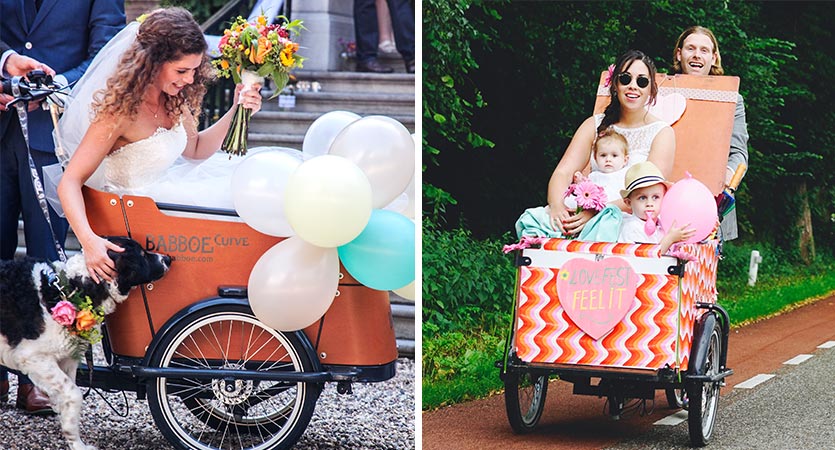 Trouwen op de bakfiets