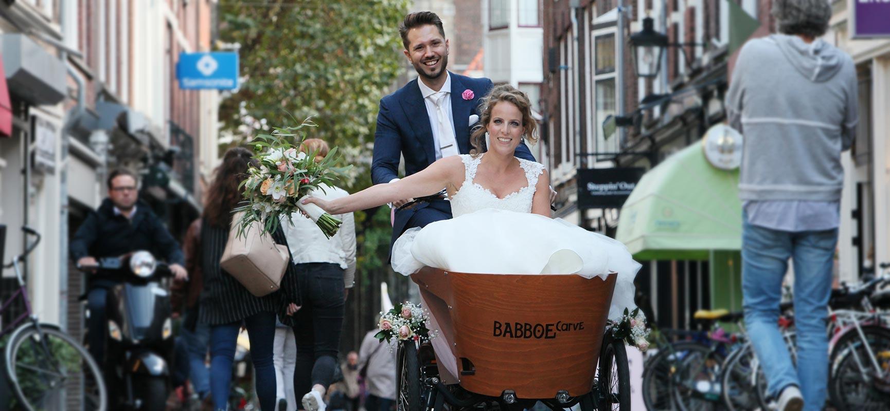 Op de bakfiets trouwen? Dat kan!