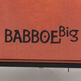 Babboe sticker Babboe Big zwart voorpaneel