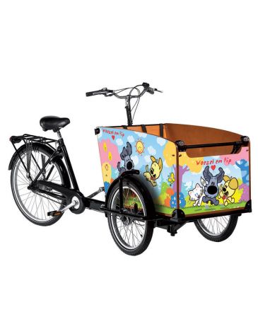 Babboe bakfiets stickers woezel en pip classic